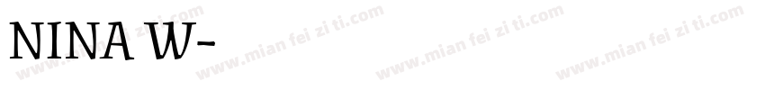 NINA W字体转换